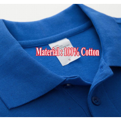T-shirt polo elegante - manga comprida - logótipo bordado - algodão