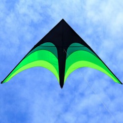 Pipa super grande - preta - verde - com linha - 160 cm