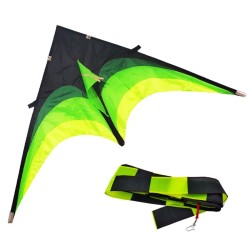 Pipa super grande - preta - verde - com linha - 160 cm