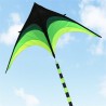 Pipa super grande - preta - verde - com linha - 160 cm