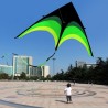 Pipa super grande - preta - verde - com linha - 160 cm