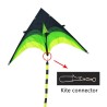 Pipa super grande - preta - verde - com linha - 160 cm