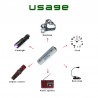 12V Ni-MH 3000mAh 2A recarregável - bateria AA -10 peças