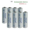 12V Ni-MH 3000mAh 2A recarregável - bateria AA -10 peças