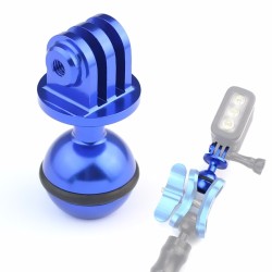 Cabeça esférica de 1 polegada - montagem em tripé - com orifício de parafuso de 3/8 - para Gopro Hero Yi SJCam