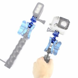 Cabeça esférica de 1 polegada - montagem em tripé - com orifício de parafuso de 3/8 - para Gopro Hero Yi SJCam