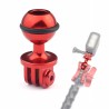 Cabeça esférica de 1 polegada - montagem em tripé - com orifício de parafuso de 3/8 - para Gopro Hero Yi SJCam