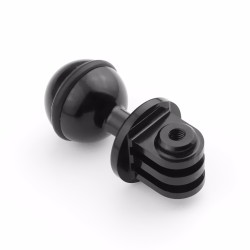 Cabeça esférica de 1 polegada - montagem em tripé - com orifício de parafuso de 3/8 - para Gopro Hero Yi SJCam