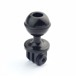 Cabeça esférica de 1 polegada - montagem em tripé - com orifício de parafuso de 3/8 - para Gopro Hero Yi SJCam