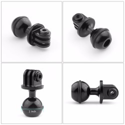 1 inch ball head - tripod mount - with 3/8 screw hole - for Gopro Hero Yi SJCamMounts