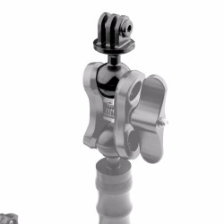 Cabeça esférica de 1 polegada - montagem em tripé - com orifício de parafuso de 3/8 - para Gopro Hero Yi SJCam