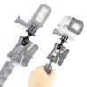 Cabeça esférica de 1 polegada - montagem em tripé - com orifício de parafuso de 3/8 - para Gopro Hero Yi SJCam