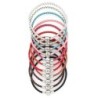 Pulseira de couro - com talão de metal - fivela magnética