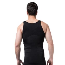 T-shirt de emagrecimento para homem - sem mangas - modelador de corpo