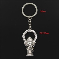 Elefante Ganesha Buddha vintage - chaveiro de metal