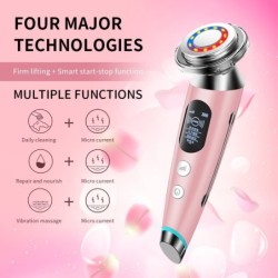 Massageador facial elétrico - rejuvenescimento da pele - lifting - remoção de rugas - mesoterapia - eletroporação - LED