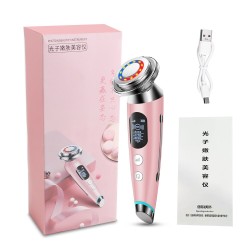 Massageador facial elétrico - rejuvenescimento da pele - lifting - remoção de rugas - mesoterapia - eletroporação - LED