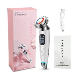 Massageador facial elétrico - rejuvenescimento da pele - lifting - remoção de rugas - mesoterapia - eletroporação - LED