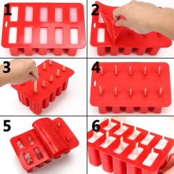 Forma de sorvete de silicone