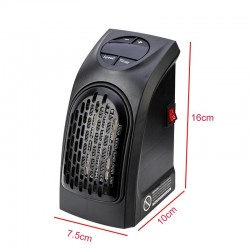 Mini aquecedor elétrico - ar quente - portátil - com tomada de parede
