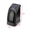 Mini aquecedor elétrico - ar quente - portátil - com tomada de parede