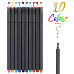 Canetas de desenho de linha fina - 10 peças