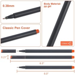 Fine line drawing pens - 10 piecesPens & Pencils