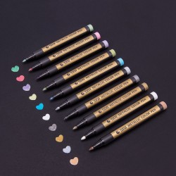 Metallic markers - permanent pens - 10 piecesPens & Pencils