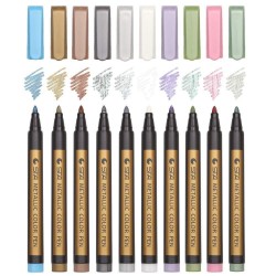 Metallic markers - permanent pens - 10 piecesPens & Pencils