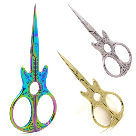 Tesoura de unhas de aço inoxidável - formato de guitarra