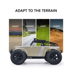 RC off-road truck - remote control - battery - LED headlights - 4WD - 40km/hCars