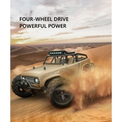 Caminhão off-road RC - controle remoto - bateria - faróis de LED - 4WD - 40km/h
