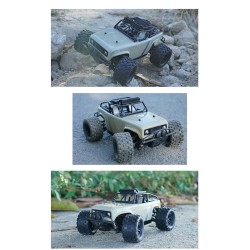 Caminhão off-road RC - controle remoto - bateria - faróis de LED - 4WD - 40km/h
