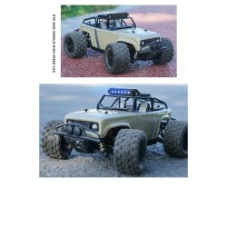 Caminhão off-road RC - controle remoto - bateria - faróis de LED - 4WD - 40km/h