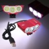 3XT6 - 5V USB - luz de bicicleta LED - lâmpada frontal - à prova d'água