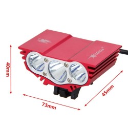 3XT6 - 5V USB - luz de bicicleta LED - lâmpada frontal - à prova d'água