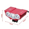 3XT6 - 5V USB - luz de bicicleta LED - lâmpada frontal - à prova d'água