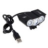 3XT6 - 5V USB - luz de bicicleta LED - lâmpada frontal - à prova d'água