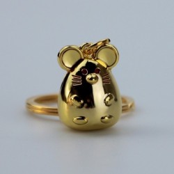 Mini metal mouse - keychainKeyrings