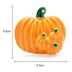Abóboras de Halloween - broche de esmalte