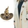 Metal witch hat - Halloween broochBrooches
