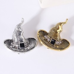 Chapéu de bruxa de metal - broche de Halloween