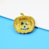 Broche de abóbora de Halloween de cristal