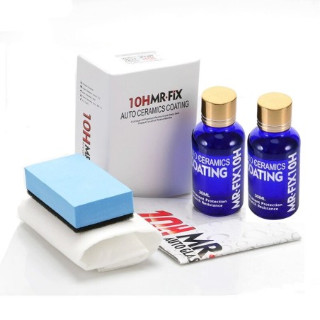 30ml - 10H - car / motorcycle paint care - polish liquid - glass ceramic coat - 2 piecesCar wash