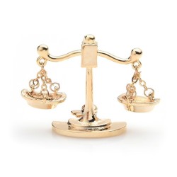 Constelação de Libra - broche de metal