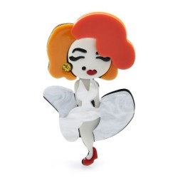 Garota dançarina - broche de esmalte