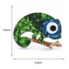 Olhos grandes lagartixa / lagarto - broche de esmalte