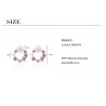 Small round earrings - butterfly - flowers - pearl - cubic zirconia - 925 sterling silverEarrings