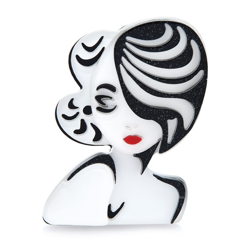 Acrylic Monroe broochBrooches