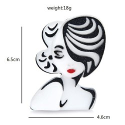 Acrylic Monroe broochBrooches